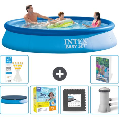 Intex Piscine Easy Set Ronde - 366x76 cm - 7-pièces S85 (1/5)