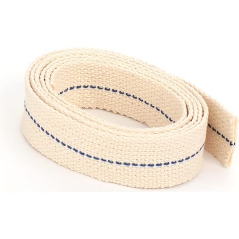 25 mm flacher Lampendocht aus 100 % natürlicher Baumwolle für Ölbrenner. Öllampe mit gereinigtem Petroleum.
