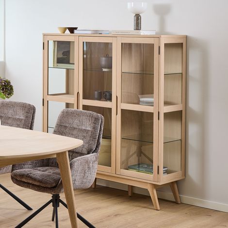 Marte vitrine 3 portes blanc. (1/5)
