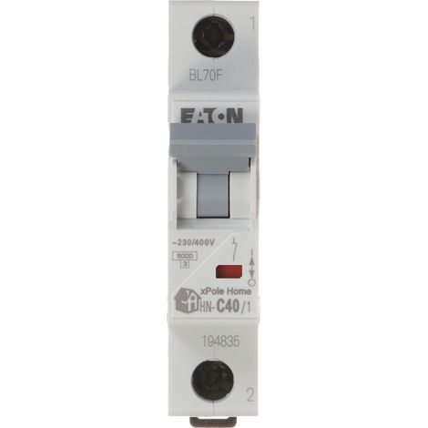 Leistungsschutzschalter Eaton hn-c40 40A Typ C DIN Schiene (1/3)