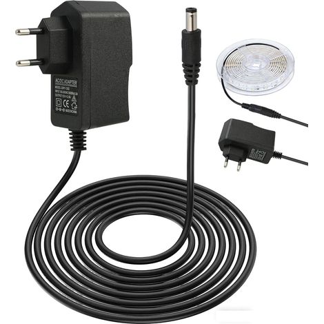 Alimentation 12V 2A LED 24W AC/DC, Transformateur 220-240V vers 12V DC avec connecteur et borne à vis pour Bandes LED, Lampes LED, éclairage intérieur sécurisé et Polyvalent (1/5)