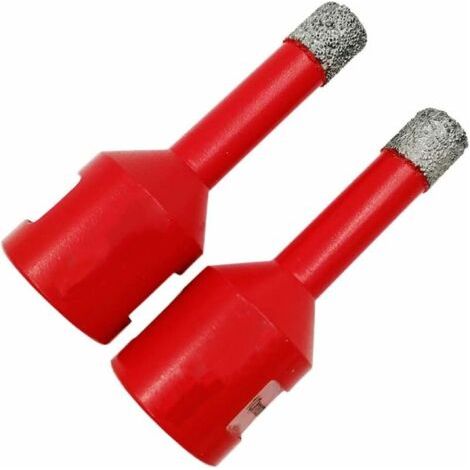 Diamantbohrer 2 Stück 10mm Bohrkronen mit M14 Gewinde für Trockenbohren in Porzellan Fliesen Granit Marmor (1/5)
