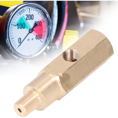 Adaptateur en Laiton 1/8 de Pouce pour Jauge de Pression d'Huile, Pièce en T Universelle pour Capteur et Émetteur - Modifications Auto (1/5)