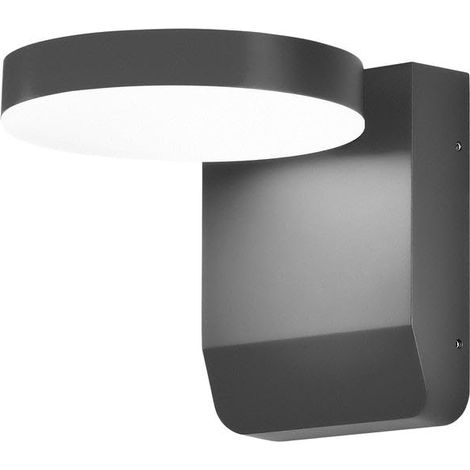 DESIGNIX LUMINAIRE EXTÉRIEUR LED ROND ANTHRACITE ÉTANCHE IP65 CMD 9082