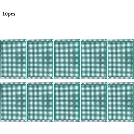 10 pièces 8x12cm Cartes de Prototypage Double Face pour Circuits Électroniques
