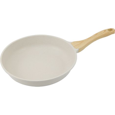 Poêle antiadhésive en céramique - 28 cm - Saine et non toxique - Compatible avec les plaques à induction - Sans PFAS ni PFOA - Compatible lave-vaisselle - Poignée froide au toucher (1/5)