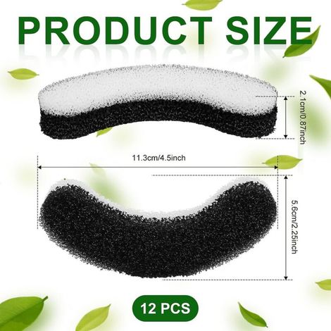 12 pièces filtre éponge de fontaine d'eau de chat, filtres de fontaine d'eau de chat doux filtre de fontaine de chat pour fontaine d'eau de chien distributeur d'eau claire de chat (1/3)