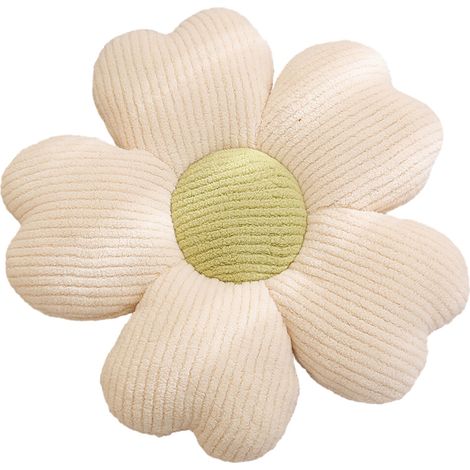 Tapis de coussin à fleurs, décoration-Fleurs blanches et gr 65