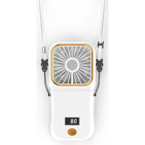 Mini Ventilateur Portable,Ventilateur a Main USB Rechargeable,Petit Ventilateur de Poche a Pile Pliable Portatif avec Affichage LED,Personnel Ventilateur Bureau Silencieux Pour Voyage,Extérieur
