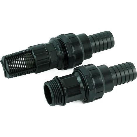 Kit d'Aspiration pour Pompe, Accessoires Tuyau 1" : Raccords et Crépine à Clapet Anti-retour, pour Tuyau spiralé 25 mm diamètre, faites-le vous-même (1/4)