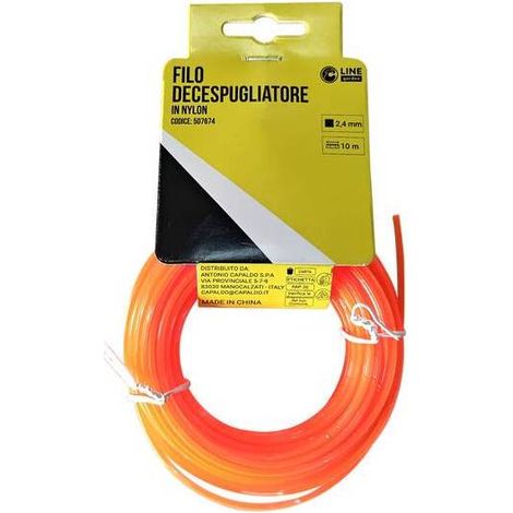 C FILO DECESPUGLIATORE QUADRO ORANGE-S 2,4MMX10M