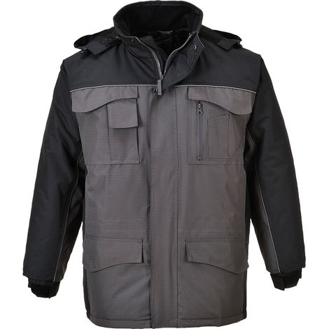 Parka Rs Bicolore Farbe: Schwarz/Grau Größe S - Portwest