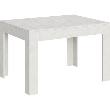Tavolo Allungabile 120-180x90x77 cm Bibi Bianco Spatolato
