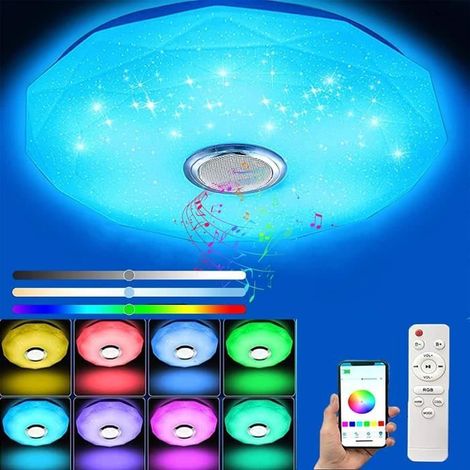 Plafonnier LED - Non spécifié - Modèle non spécifié - 36W - Bluetooth - Télécommande et contrôle APP (1/4)