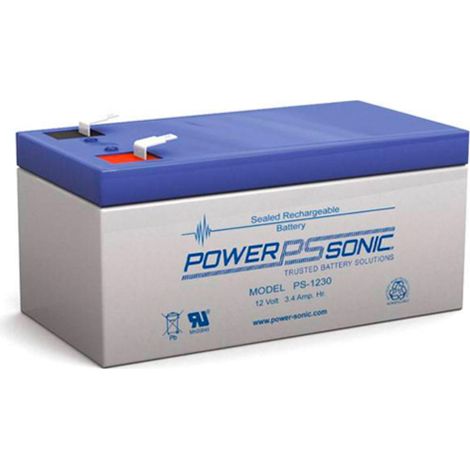 Powersonic - Batterie plomb AGM Powersonic PS-1230 12V 3.4Ah F4.8