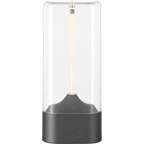 Veilleuse magnétique – Veilleuse tactile interactive Lampe de table tactile LED et accessoire d'éclairage rechargeable par USB pour chevet, salon (gris) (1/5)