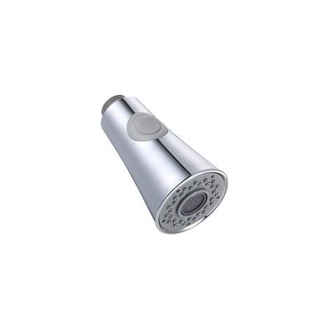 Cabezal de grifo de fregadero de cocina, rociador extraíble con 2 funciones y repuestos para válvula antirretorno, conexiones G1/2, acabado cromado pulido.