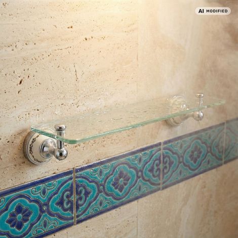 PaulGurkes Étagère de Salle de Bain Rétro en Verre (1/4)