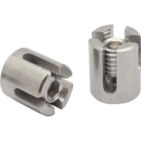 Drahtseilklemme aus Edelstahl 316 / Kreuzklemme / Kreuznutclip, Zubehör für Marine und Yachten – M126, Nettogewicht 0,041 kJ-6 (1/4)