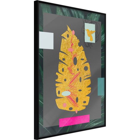 Affiche Murale Encadrée "Botanical Treasure" 21 x 30 cm Noir