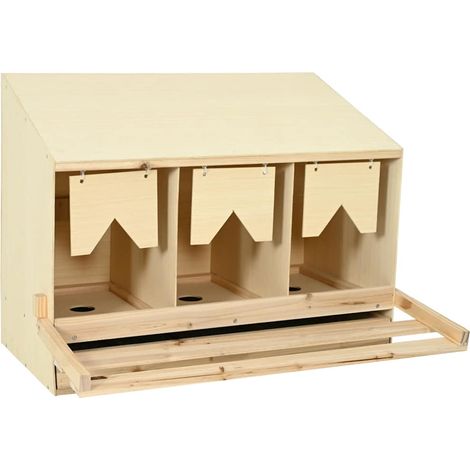 Maison Exclusive - Casetta Cova per Galline 3 Scomparti 93x40x65 cm Legno di Pino