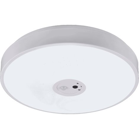Plafoniera LED con videocamera integrata, plastica, bianco, D40 cm, Aspetta (1/5)