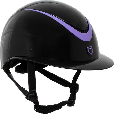 Women's galaxy shine helmet wide visor rowel fitting: s (52-54 cm), Nero/Viola