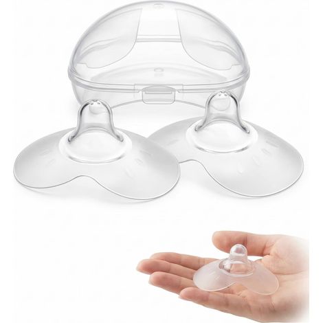 Fundas de silicona para chupetes, talla L, 2 unidades – Protegen los chupetes irritados y sensibles durante la lactancia  Hidratantes (1/5)