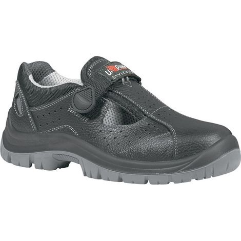 Sandalo di sicurezza Alligatore Gr. 44 pelle nera S1P SRC EN 20345 U-POWER
