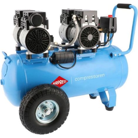 Airpress Compresor Aire Silencioso Sin Aceite LMO 50-270 8bar 2CV 50lt (1/3)