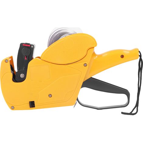 Étiqueteuse de prix portable à 8 chiffres, jaune, pour magasins, usines et entrepôts. (1/5)