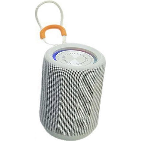 Enceinte Bluetooth avec Ultra Basse Multicolore LED Lights pour Outdoor et Indoor Use Mini sans Fil Enceinte Gris (1/5)