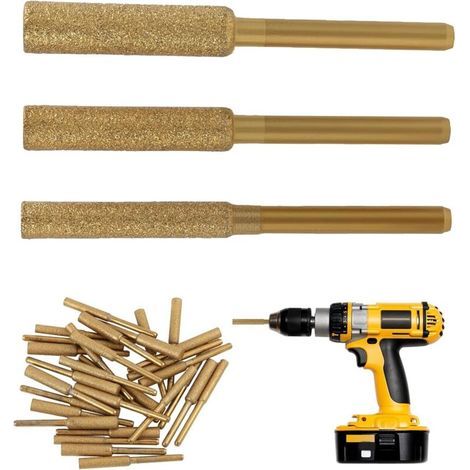 30 Diamant-Kettenschärfer für Kettensägen (4 mm, 4,8 mm und 5,5 mm), verschiedene Kettentypen, Polierwerkzeug für Holz und Metall. (1/4)