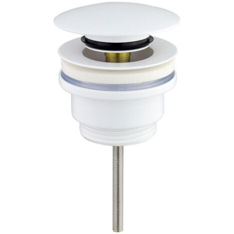 Ortviai Universal Click-Clack Sink Drain Plug, Chrome and White--DTEKGAZ