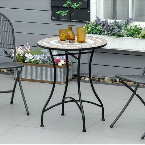table jardin table salon ronde ceramique 60 cm OKMYHOME (1/3)