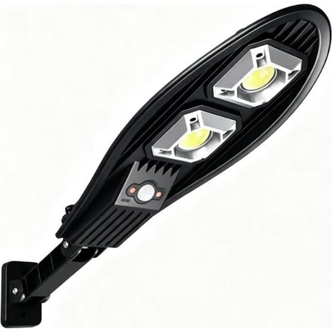 Lampadaires solaires d'extérieur, 60 LED détecteur de mouvement avec télécommande, 3 modes de capteur, étanche IP65, appliques murales de sécurité à énergie solaire pour jardin, allée, cour (1/5)