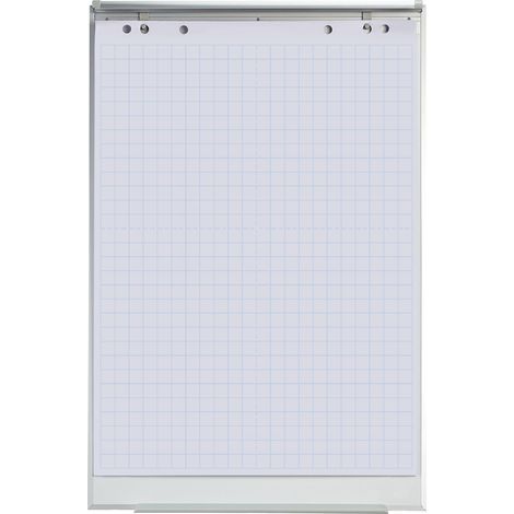 Tableau à feuilles mobiles de présentation 81 x 57,5 x 0,5 cm polyvalent pratique pour réunions en papier blanc (1/5)