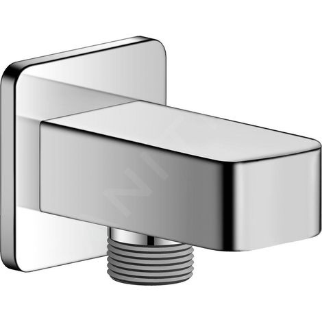 Sortie de douche, chromée (1/2)