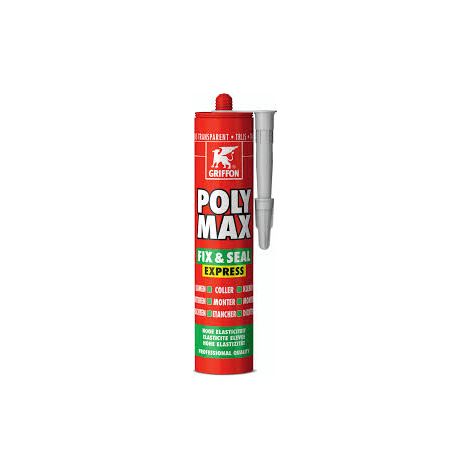 Poly Max Fix 1Seal Express Trasparente Grigio GRIFFON adesivo 300 gr - 6307750