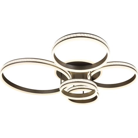 Plafoniera - nichel - GROUNI - metallo - LED - 67314-120 - Globo (1/4)