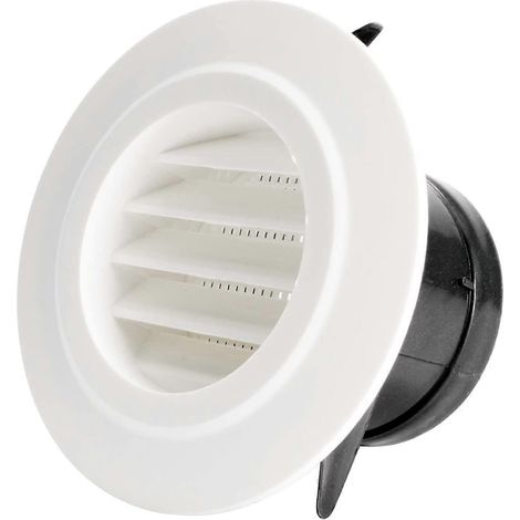 Orifice de ventilation de 125 mm avec grille de protection - ABS (peint 125 mm) (1/5)