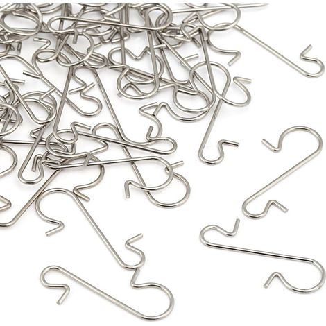 120 Boule Cintre S Crochet Petits Cintres Rapides pour Boules de Noël ArgentAec (1/5)