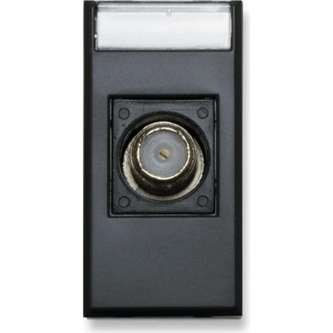 Presa Ave Tekla TV/SAT connettore F femmina colore nero 445096F