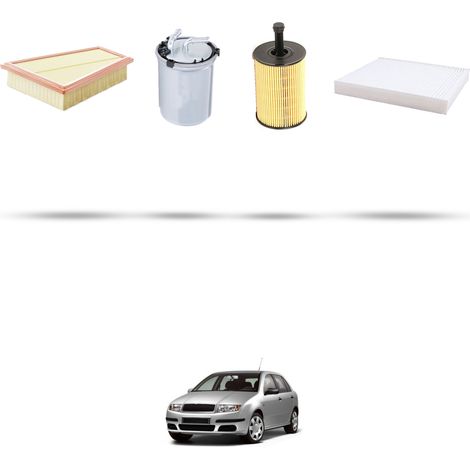 Kit tagliando 4 filtri compatibile con Skoda Fabia I (6Y2,6Y3,6Y5 ) 1.4 TDI 51kw dal 2005 (1/5)