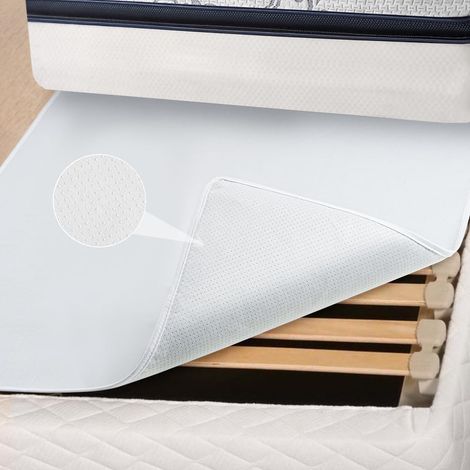 Non-Slip Mattress Protector, Non-Slip Mattress Pad for Bed, Sliding Stopper Protector for Beds, Breathable Felt Fabric with Non-Slip Particles (Grey, 140 x 200 cm) (1/5)