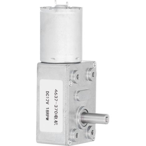 Moteur à courant continu 4632-370 moteur de réduction de vis sans fin électrique pour ouvre-fenêtres treuils miniatures DC12V 18 tr/min (1/5)