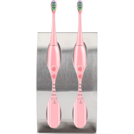 Porte-brosse à dents domestique en acier inoxydable, support organisateur d'accessoires de salle de bains (2301N2 porte-brosse à dents à Double trou) (1/5)