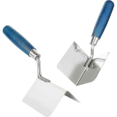 Truelle à lisser - outils pour plaques de plâtre - couteaux à mastic - couteau à plâtre d'angle extérieur et couteau à plâtre d'angle intérieur PDWHBYV (1/4)