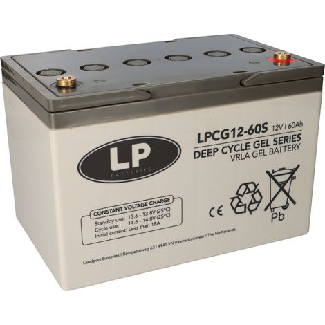 Landport LPCG12-60S VRLA GEL Akku 12V 60Ah wartungsfrei (1/5)