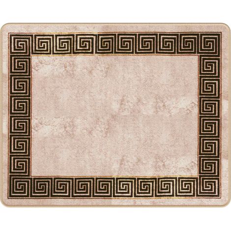 Runner Tappeto MARSA Nero 80 x 100 cm Poliestere e PVC vidaXL